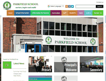 Tablet Screenshot of parkfieldschool.org